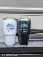 Gobelet isotherme à double paroi en acier inoxydable 304 de 30 oz avec couvercle anti-fuite pour café, vin, bière et eau