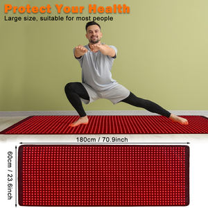 Livraison directe personnalisée 180*60cm 660nm850nm utilisation commerciale thérapie par <span class=keywords><strong>la</strong></span> <span class=keywords><strong>lumière</strong></span> rouge Sauna couverture dispositif de bien-être <span class=keywords><strong>à</strong></span> <span class=keywords><strong>la</strong></span> <span class=keywords><strong>maison</strong></span> - Product Image 1