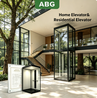 Ascenseur domestique accessible aux fauteuils roulants avec cabine large pour les exigences de logement privé sans obstacle