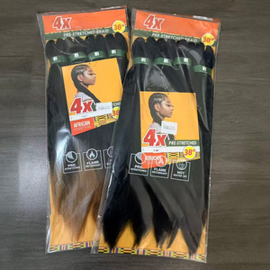 Estensioni per Trecce Pre-Stirate 4X da 38 Pollici, 240g, X/P, per Acconciature Africane - Vendita all'Ingrosso dal Produttore - Product Image 1