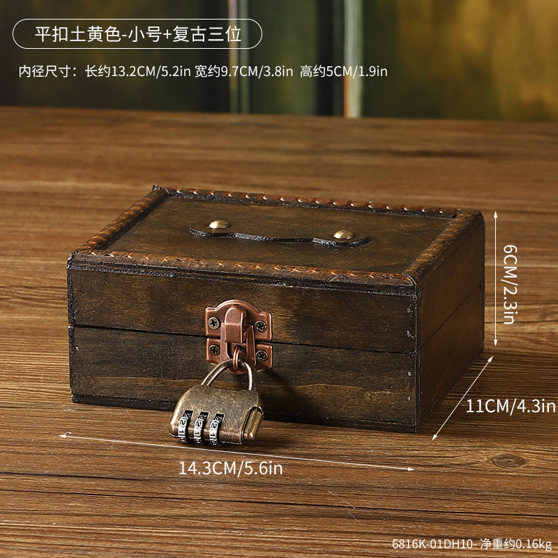 6816K-01DH10 Flat Button, Earthy Yellow - Small Vintage Three-Piece