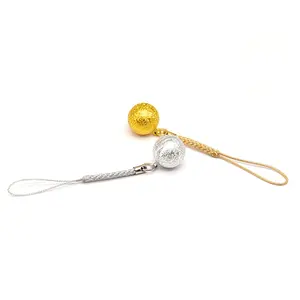 Snelle Levering Japanse Toeristische Souvenirs Cadeau Goud Zilver Bell Crafts Mobiele Telefoon Accessoires Hanger