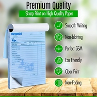Libro de Recibos de Servicio de Jardinería NCR sin Carbón con Logotipo Personalizado, 2 Partes, Blanco y Amarillo, 100 Páginas, Libro de Facturas para Pequeñas Empresas, Venta al por Mayor