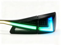 Feux arrière LED fumés noirs pour Lexus IS250 IS300 2006-2012, kit de mise à niveau avec animation de démarrage arc-en-ciel et clignotants séquentiels
