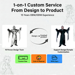 Halloween niños y adultos Scream Cosplay mono Unisex gótico victoriano traje estilo <span class=keywords><strong>Casual</strong></span> hecho EVA PROM fiestas decoraciones - Product Image 4