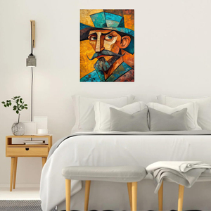 HAOWAI OEM ritratto Vintage tela da parete arte vetro all'ingrosso arte Mozart ritratto parete arte per caffè e soggiorno - Product Image 4
