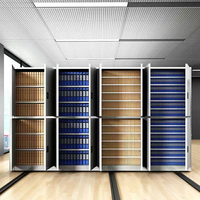 Estanterías Metálicas Compactas Móviles con Diseño Flexible para Gestión de Archivos, Ideales para Archiveros, Bibliotecas y Salas de Archivo
