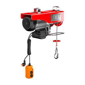 Новая портативная электрическая мини-лебедка 220В для строительства, стальная, 200 кг, с тросом и дистанционным управлением, на заказ от производителя - Product Image 2