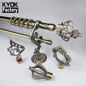 Embrasses de supports de luxe décoratives pour salon, Style moderne, Base ronde en métal, porte-<span class=keywords><strong>tringle</strong></span> à <span class=keywords><strong>rideau</strong></span> robuste, décoration intérieure - Product Image 3