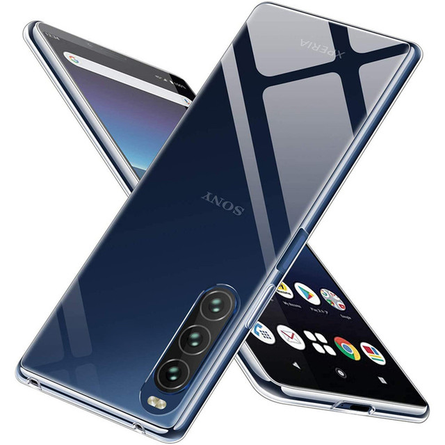 Transparent Cellphone Clear Soft TPU Cases for Sony Xperia 1 II XZ5 10 III 5 IV ACE III 5 II Shockproof Back Cover