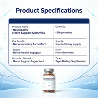 LUVVITA Gummies Neurotrophiques Personnalisées en Gros à l'Acide R-Alpha Lipoïque et Vitamines B6 & B12 pour Soutenir la Santé Neurologique et Cognitive des Adultes