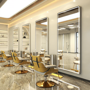 <span class=keywords><strong>Espejo</strong></span> <span class=keywords><strong>de</strong></span> Pared para Salón <span class=keywords><strong>de</strong></span> Belleza, Estilo Moderno, con Luces LED, <span class=keywords><strong>Espejo</strong></span> para Peluquería, Superventas - Product Image 4