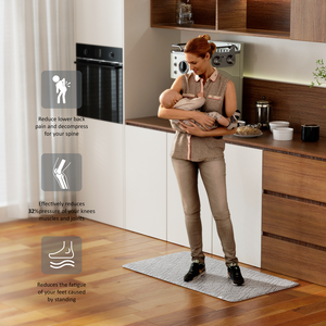 Tapis de cuisine imperméables et anti-fatigue, coussinés, antidérapants, confortables pour le sol, tapis de travail pour la cuisine, tapis de bureau - Product Image 3