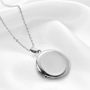 Ожерелье-медальон из нержавеющей стали с золотым покрытием, 27 мм - Product Image 2