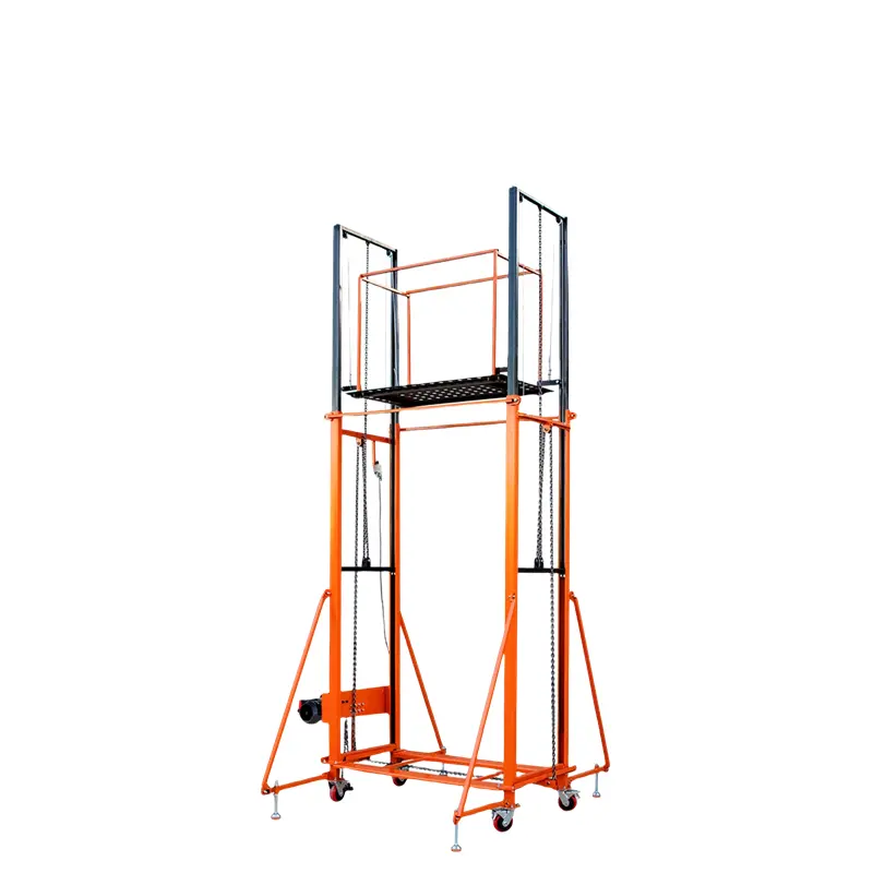 easy to operate and maintain remote control folding electric scaffolding platform for construction