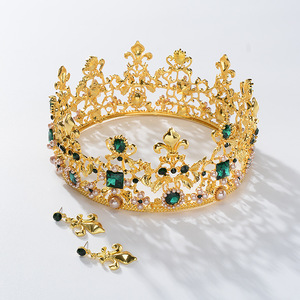Bijoux de cheveux Halloween strass cristal diadèmes couronne pour <span class=keywords><strong>Queens</strong></span> Corona bijoux de cheveux diadema roi couronne - Product Image 6