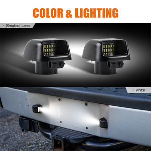 Luz LED Blanca para Placa de Matrícula, 2 Piezas, para Nissan Navara D40/Armada/Titan/Xterra y Suzuki Equator 2007-2019, Lámpara para Camioneta - Product Image 2