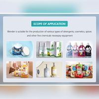 Mélangeur en acier inoxydable Guanyu pour la fabrication de liquides vaisselle, de shampoings, de lotions corporelles et de détergents capillaires