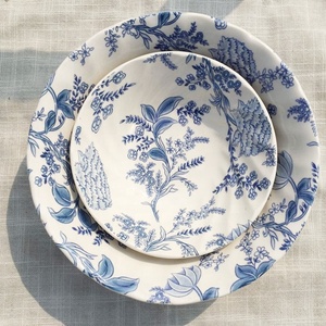 Compra loca de juegos de platos de cerámica de tulipán retro británico - Product Image 1