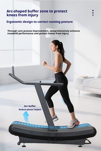 SQ-1010 Hot Sale Home Use <strong>Cheap</strong> Manual Running air Runner Fitness <strong>Non</strong> Power Curved <strong>Treadmills</strong> - Product Image 4