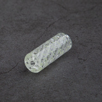 Embout de cigarette jetable en verre transparent coloré en spirale, filtre cylindrique de luxe, accessoire pour tabac