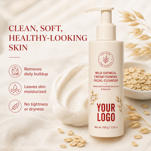 Limpiador Facial Espumoso de Avena OEM para Control de Grasa, Suaviza la Piel Tensa, Elimina Puntos Negros, Hidrata, No Irrita - Product Image 3