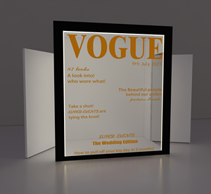 Nhà Má<span class=keywords><strong>y</strong></span> Giá Backdrop đứng có thể tháo rời Tạp Chí Photo Booth Box cho đám cưới sinh nhật đảng trang trí - Product Image 6