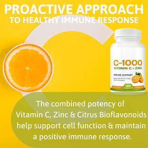 OEM özel etiket yüksek kaliteli C vitamini + çinko vitamini takviyeleri C vitamini 1000 Tablet - Product Image 2
