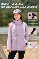 Veste imperméable unisexe pour l'extérieur, à coque rigide, avec capuche et doublure amovible en duvet de canard, veste 3 en 1 personnalisée pour homme
