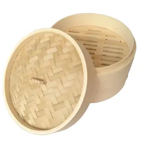 2 katmanlı küçük ahşap dim sum gıda hamur vapur tutucu raf sepet seti favors10 inç mini bambu vapur