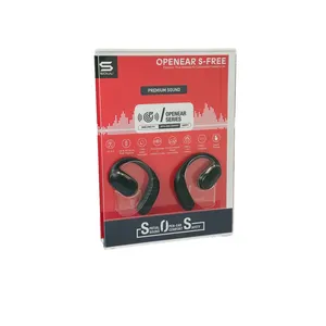 Melhore sua experiência de áudio Suporte de exibição de fones de ouvido 3D estéreo de venda quente em acrílico para revendedores de eletrônicos de consumo