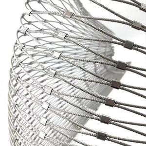 <span class=keywords><strong>Prix</strong></span> d'usine, maille de câble en acier inoxydable flexible anti-chute 304 316 <span class=keywords><strong>pour</strong></span> clôture de protection - Product Image 2