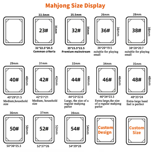 Juego de Mahjong de Lujo Personalizado, Impreso con UV, Grabado, Mini, de Viaje, 4 Capas, Acrílico, 160 166 Fichas de Mahjong Americanas, Juego de <span class=keywords><strong>Casino</strong></span> - Product Image 5