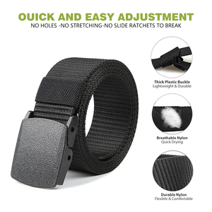Großhandel Kunststoff Schnalle Leinwand Outdoor Taktische Nylon Gürtel Casual Männer Gürtel Jagd Wandern Sport gürtel - Product Image 4