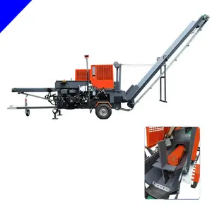 Log cutting machines used in large farm factories