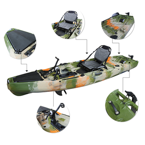 Kayak da Pesca Elettrico a Pedali da 10,5 Piedi per Una Persona, Sit-On-Top, in Plastica HDPE, per <span class=keywords><strong>Mare</strong></span> e Fiumi - Product Image 5