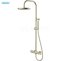 GEASAM Ensemble de douche Robinet en laiton Robinetterie de salle de bain Pluie Douche Robinet douche Ensemble complet Ensembles de douche de salle de bain