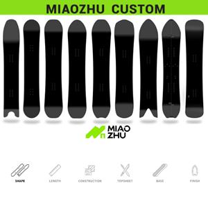 Équipement de <span class=keywords><strong>ski</strong></span> professionnel personnalisé en bois de peuplier, fibre de carbone, snowboard tout-terrain, base frittée, bord en acier autrichien, hiver - Product Image 5