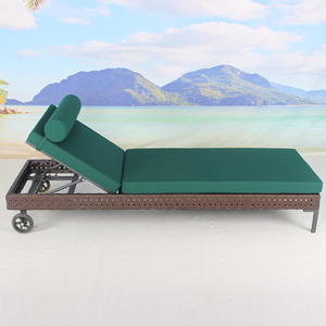 Nouvelle chaise longue extérieure de meubles de lit de jour de <span class=keywords><strong>piscine</strong></span> de rotin avec des roues pour l'<span class=keywords><strong>hôtel</strong></span> - Product Image 2