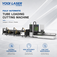Machine de découpe laser CNC pour tubes en acier et aluminium, avec double mandrin à chargement automatique, puissance 1500W-6000W
