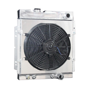 Radiateur en aluminium complet avec cache-ventilateur pour <span class=keywords><strong>Ford</strong></span> Falcon Sedan Delivery <span class=keywords><strong>Mustang</strong></span> / Mercury Comet <span class=keywords><strong>1963</strong></span>-1966, pièce auto, radiateur de voiture - Product Image 2