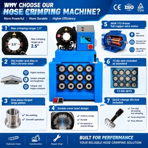 Máquina Engarzadora de <span class=keywords><strong>Mangueras</strong></span> Hidráulicas con Certificación CE ISO, <span class=keywords><strong>para</strong></span> <span class=keywords><strong>Mangueras</strong></span> de 1/8" a 2.5" y 6 Hilos, <span class=keywords><strong>para</strong></span> Reparación de <span class=keywords><strong>Mangueras</strong></span> <span class=keywords><strong>en</strong></span> Sitio, <span class=keywords><strong>Prensa</strong></span> <span class=keywords><strong>Hidráulica</strong></span> <span class=keywords><strong>para</strong></span> Tuberías P32 - Product Image 2