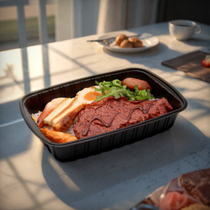 Contenedor de comida de plástico para llevar fácil de abrir de alta calidad Contenedores de comida rápida desechables duraderos para llevar - Product Image 5