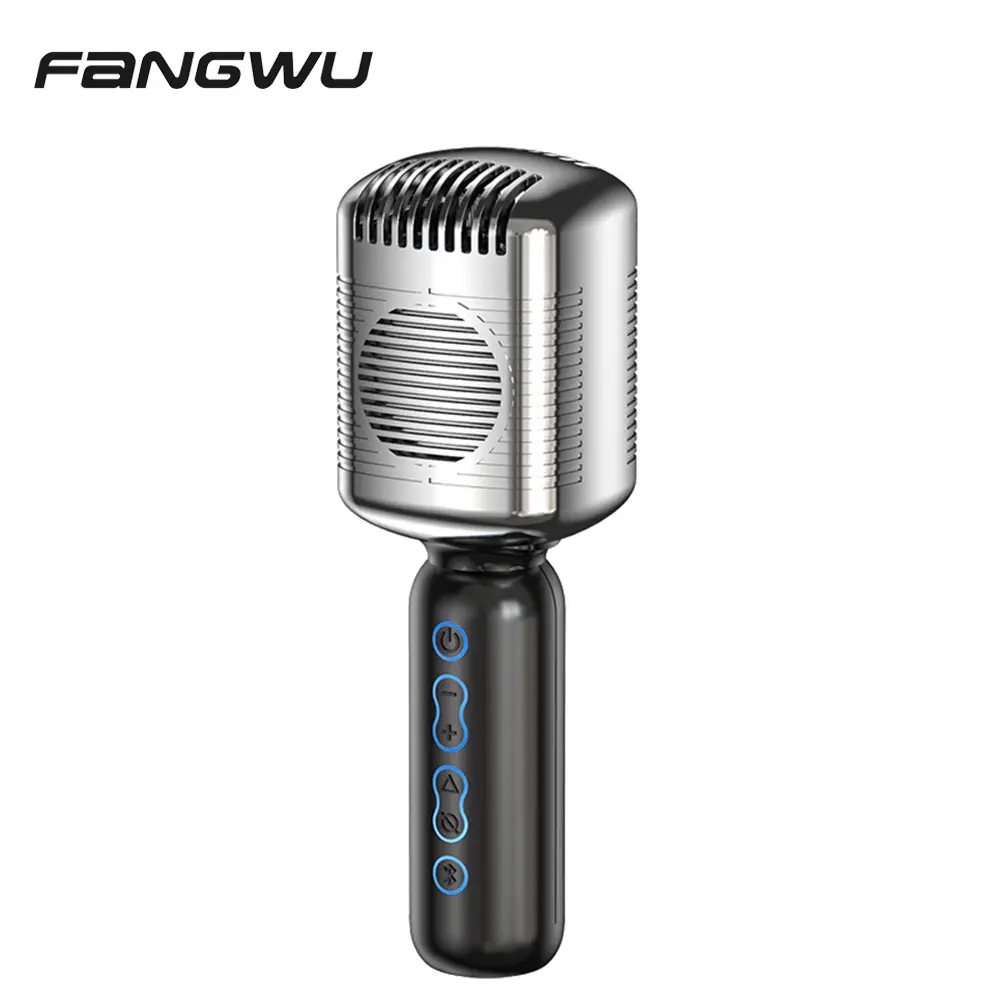 Microfone interno led sd, alto-falante, para painel frontal, karaoke