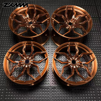 Ruedas ZXMM Forjadas en Una Pieza, Tamaños 17, 18, 19, 20, 21 Pulgadas, para PCD 5x120, 5x112, 5x120.65, 6x139.7, en Acabado Brillante/Mate/Cepillado, Color Bronce