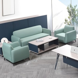 Cho Tùy Chỉnh Chế Biến Da Văn Phòng <span class=keywords><strong>Sofa</strong></span> Thiết Lập Với Bàn Cà Phê Bàn Tiếp Tân Chờ Đợi <span class=keywords><strong>Sofa</strong></span> Cho Văn Phòng - Product Image 1