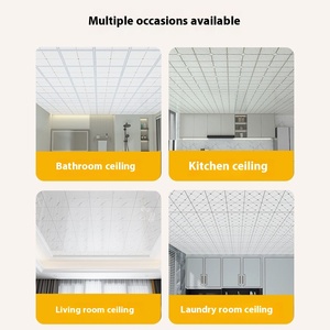 <span class=keywords><strong>3D</strong></span> adesivos de parede auto-adesivos para o telhado sombreamento teto suspenso impermeável Wallpaper teto decoração Wallpaper - Product Image 2