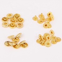 Botones Magnéticos Redondos de Cobre de Alta Calidad de 15 mm, de Cuatro Partes, para Abrigos, Prendas de Vestir y Bolsos