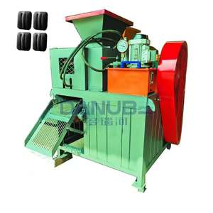 Presse à billes double à vente chaude, équipement de pressage pour la poussière de charbon, le charbon de bois, la poudre de charbon, la poudre minérale - Product Image 1