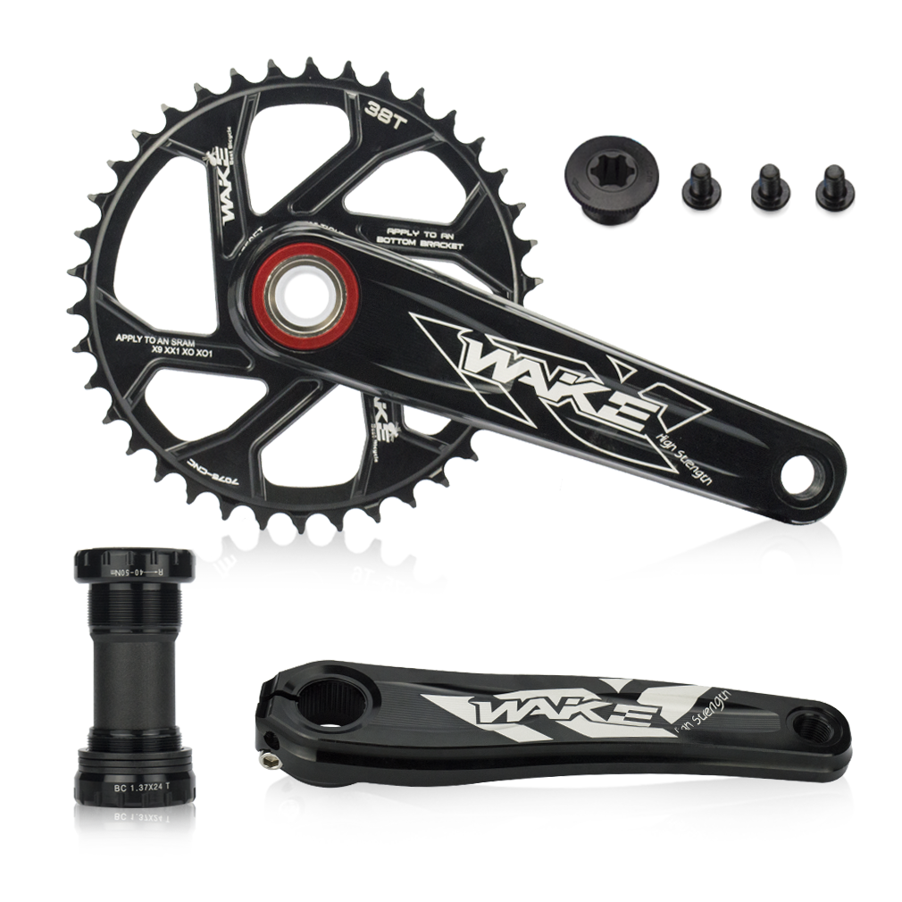 Bicycle Crankset 104BCD 32/34/36T - Versatile Chainring Options